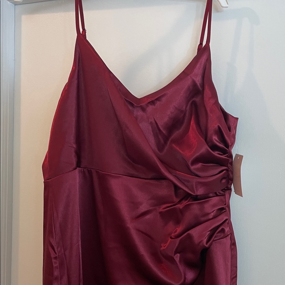NWT Birdie Grey -Catherine Shiney, xxl, Elegant Cabernet Evening Gown - Picture 2 of 3